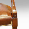 Edwardian mahogany and leather desk chair