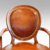 Edwardian mahogany and leather desk chair