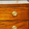 George III small mahogany bow fronted chest of drawers