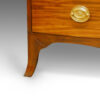 George III small mahogany bow fronted chest of drawers