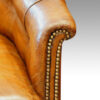 Victorian button-back leather easy chair