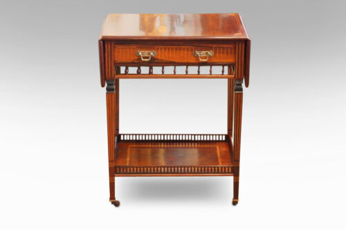 Edwardian inlaid rosewood drop-flap table