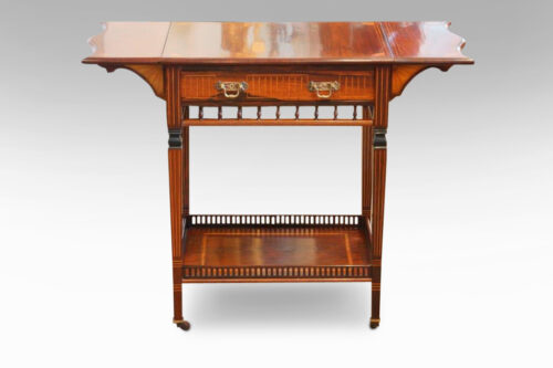Edwardian inlaid rosewood drop-flap table