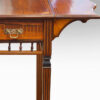 Edwardian inlaid rosewood drop-flap table detail