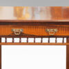 Edwardian inlaid rosewood drop-flap table drawer front