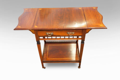 Edwardian inlaid rosewood drop-flap table