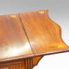 Edwardian inlaid rosewood drop-flap table flap detail