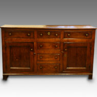 George III oak dresser base