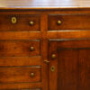 George III oak dresser base detail