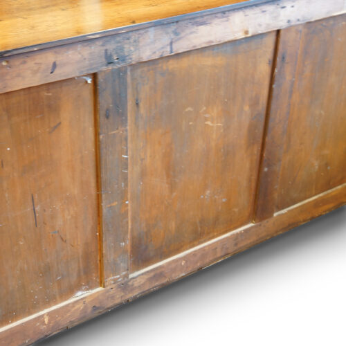 George III oak dresser base back panels