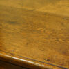 George III oak dresser base top detail