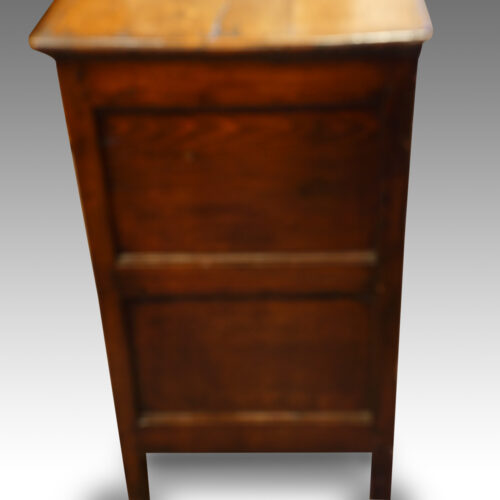 George III oak dresser base end view
