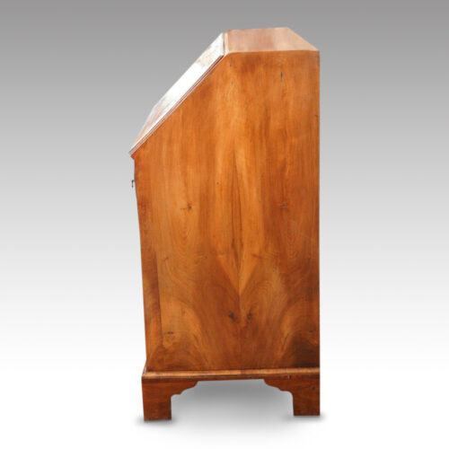 George III walnut bureau side
