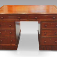 Victorian small mahogany partners desk