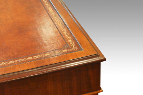 Victorian small mahogany partners desk
