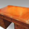 Victorian small mahogany partners desk writing surface