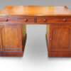 Victorian small mahogany partners desk rear