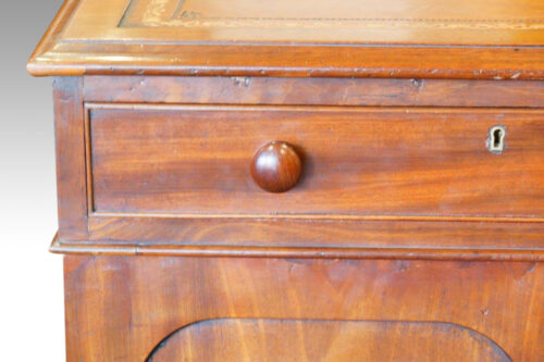 Victorian small mahogany partners desk drawer
