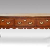 Antique oak cabriole leg dresser base