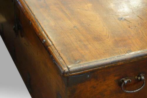 Colonial hardwood trunk old repair