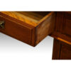 Edwardian large oak pedestal desk, 6