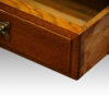 Edwardian large oak pedestal desk, 5