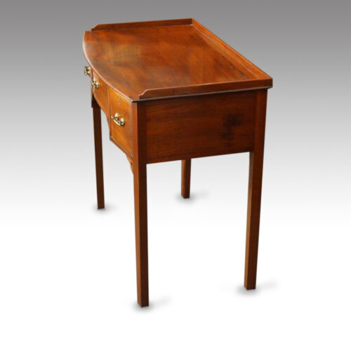 Edwardian mahogany bow-fronted dressing table