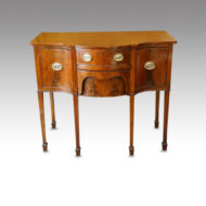 Edwardian mahogany serpentine sideboard
