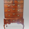 George III chestnut chest on stand