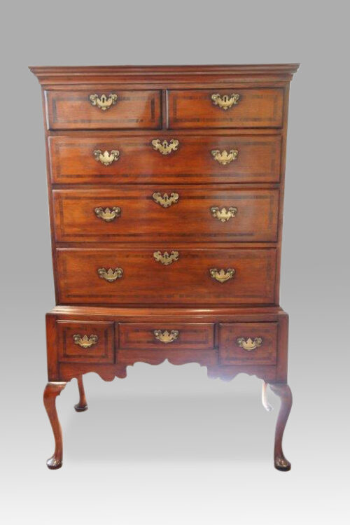 George I chestnut chest on stand