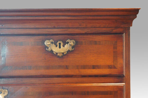 George I chestnut chest on stand