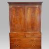 George III mahogany linen press