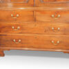 George III mahogany linen press base drawers