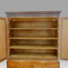 George III mahogany linen press doors open