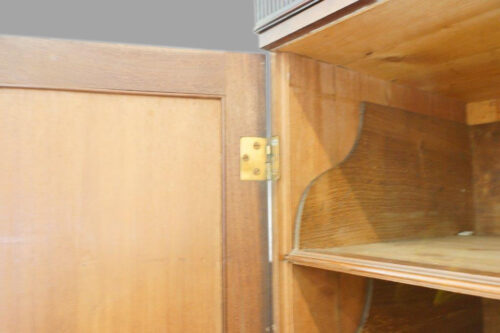 George III mahogany linen press door hinge
