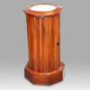 Victorian mahogany circular bedside cabinet