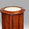 Victorian mahogany circular bedside cabinet top