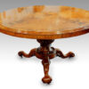 Victorian burr walnut circular dining table