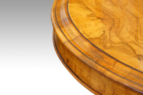 Victorian burr walnut circular dining table