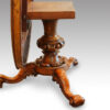 Victorian burr walnut circular dining table base
