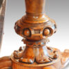 Victorian burr walnut circular dining table column