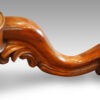 Victorian burr walnut circular dining table leg detail