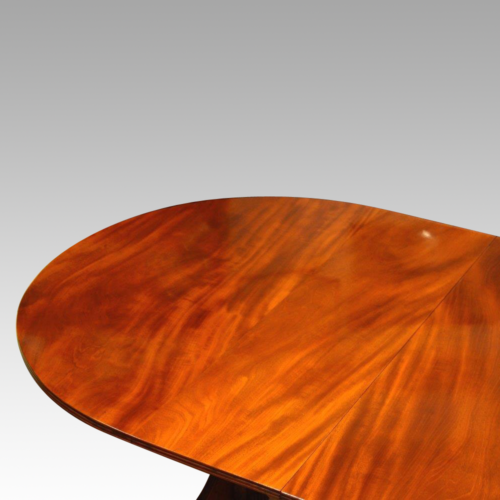 Mahogany twin pillar dining table (1930's),2