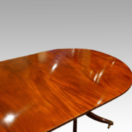 Mahogany twin pillar dining table (1930's),1