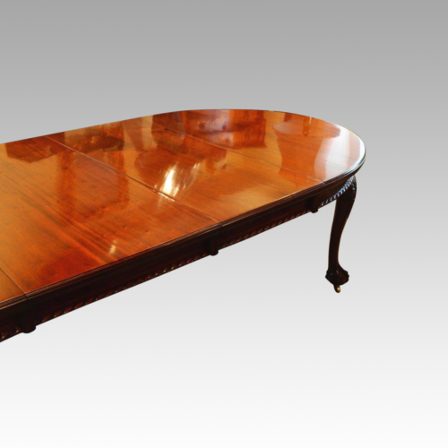 Round antique dining table