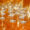 Set of 8 Art Deco champagne glasses