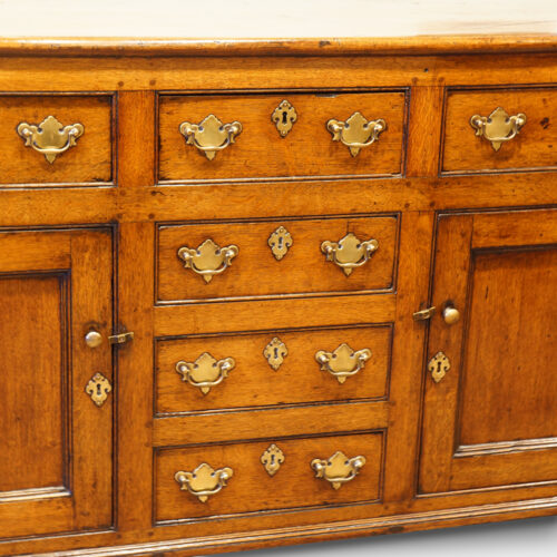 19thc. oak dresser base central section