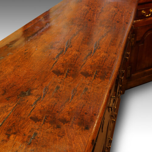 19thc. oak dresser base top