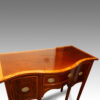 Edwardian inlaid serpentine sideboard