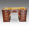 Edwardian mahogany pedestal desk